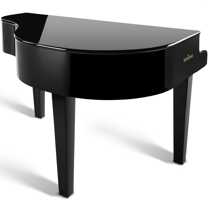Zwarte vleugelpiano shell